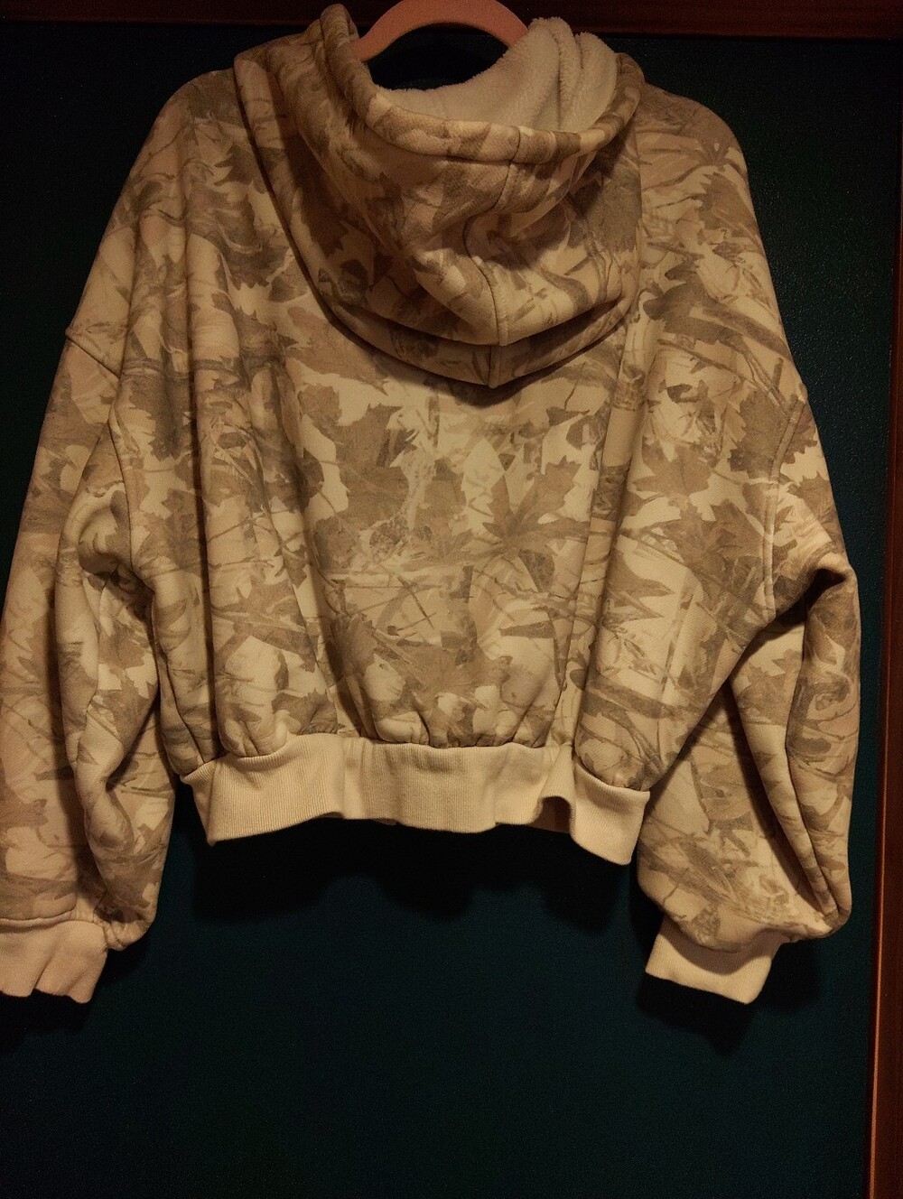 Buffbunny Camo Full Zip Fleece Lined Hoodie Size Large